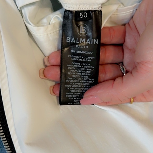 Denim  Balmain Bomber jacket - Picture 4 of 5